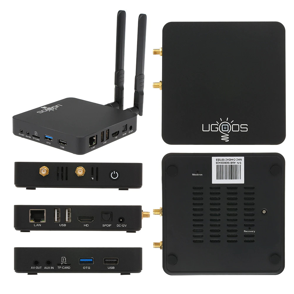 Android TV Box Ugoos AM6 Plus - Amlogic S922X-J 2.2GHz with Dolby Audio - Hàng chính hãng