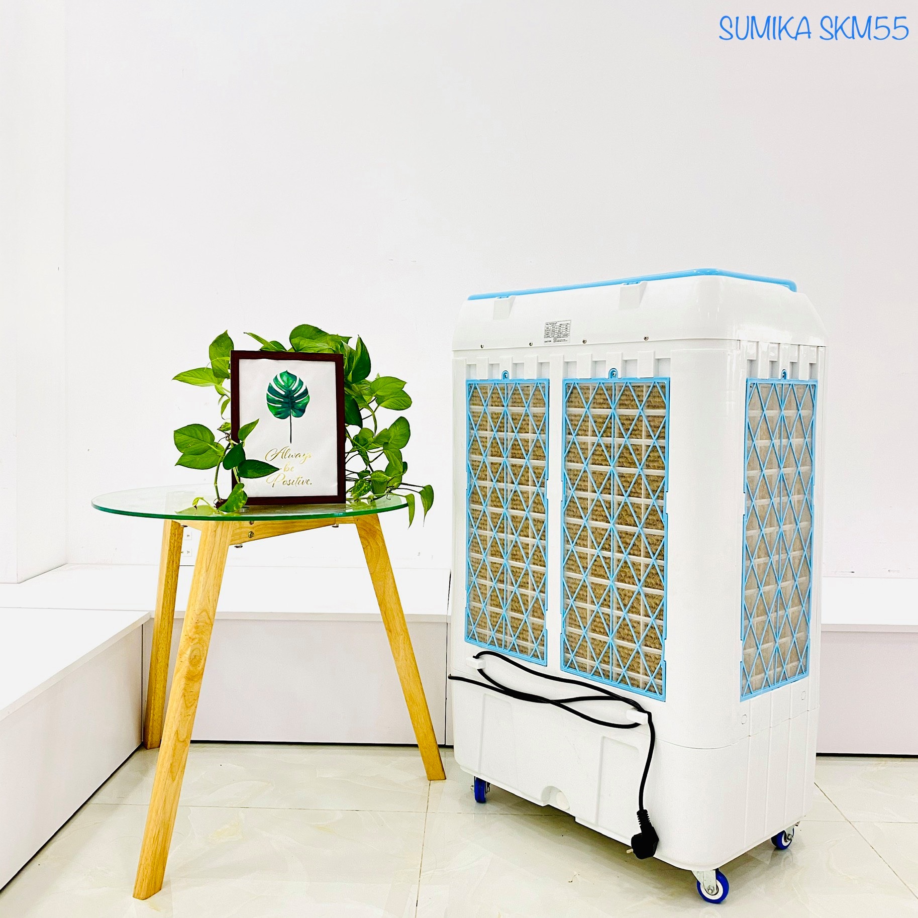 Máy làm mát không khí SUMIKA SKM55 (180W, thùng chứa 40L, có remote) - Hàng Chính Hãng