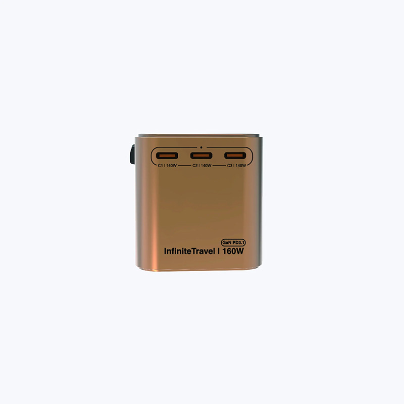Củ Sạc Du Lịch MAZER Infinite Travel PD160W GaN3 Pro 03xUSB-C 01xUSB-A Sử Dụng Được Trên 224 Quốc Gia Hàng Chính Hãng