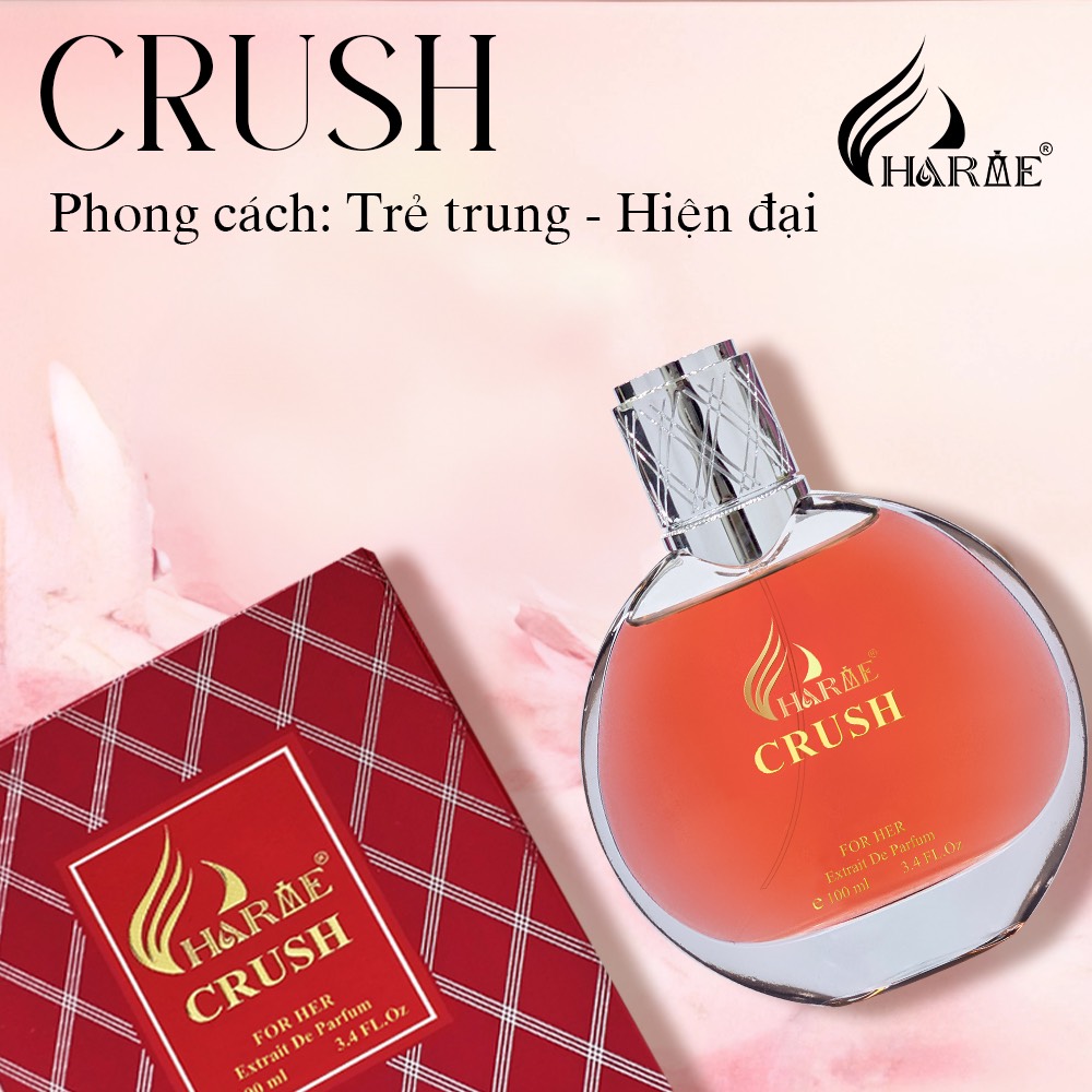 Nước Hoa Nữ CHARME CRUSH - 100m Lưu Hương Lâu Phong Cách Nữ Tính, Tươi Mát, Dịu Dàng - Nước Hoa Chính Hãng