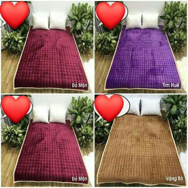 Ga nhung thảm nỉ nhung trải sàn trải giường kt m6x2m