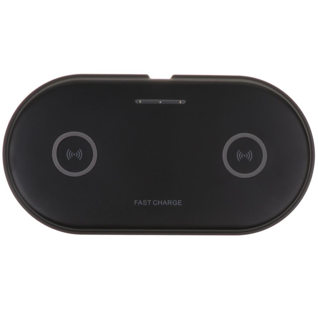 5W QI Dual Wireless Charger Pad Fast Charging Dock for Phone