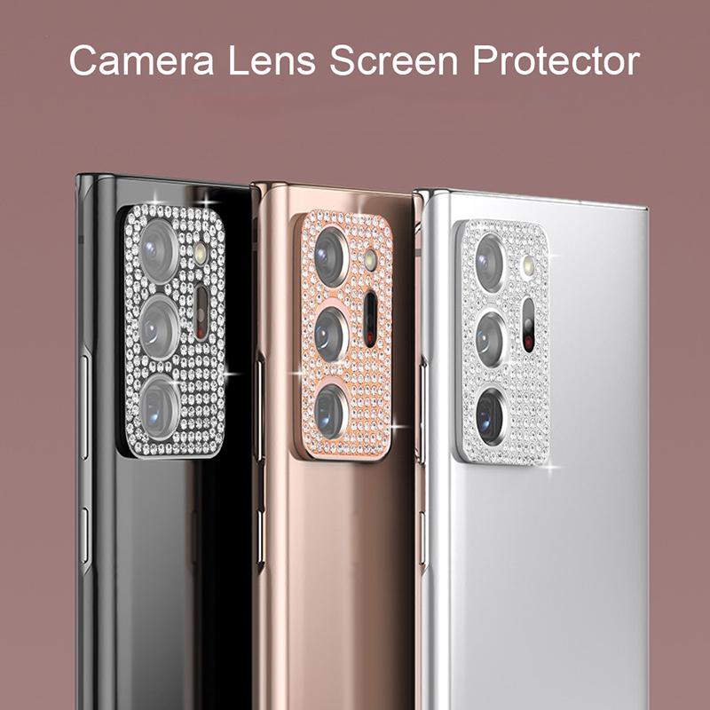 Ốp kính cường lực chất lượng cao bảo vệ camera cho điện thoại Samsung S21 Ultra/S20 Note 20 Ultra Plus CaseBling diamond camera lens protector