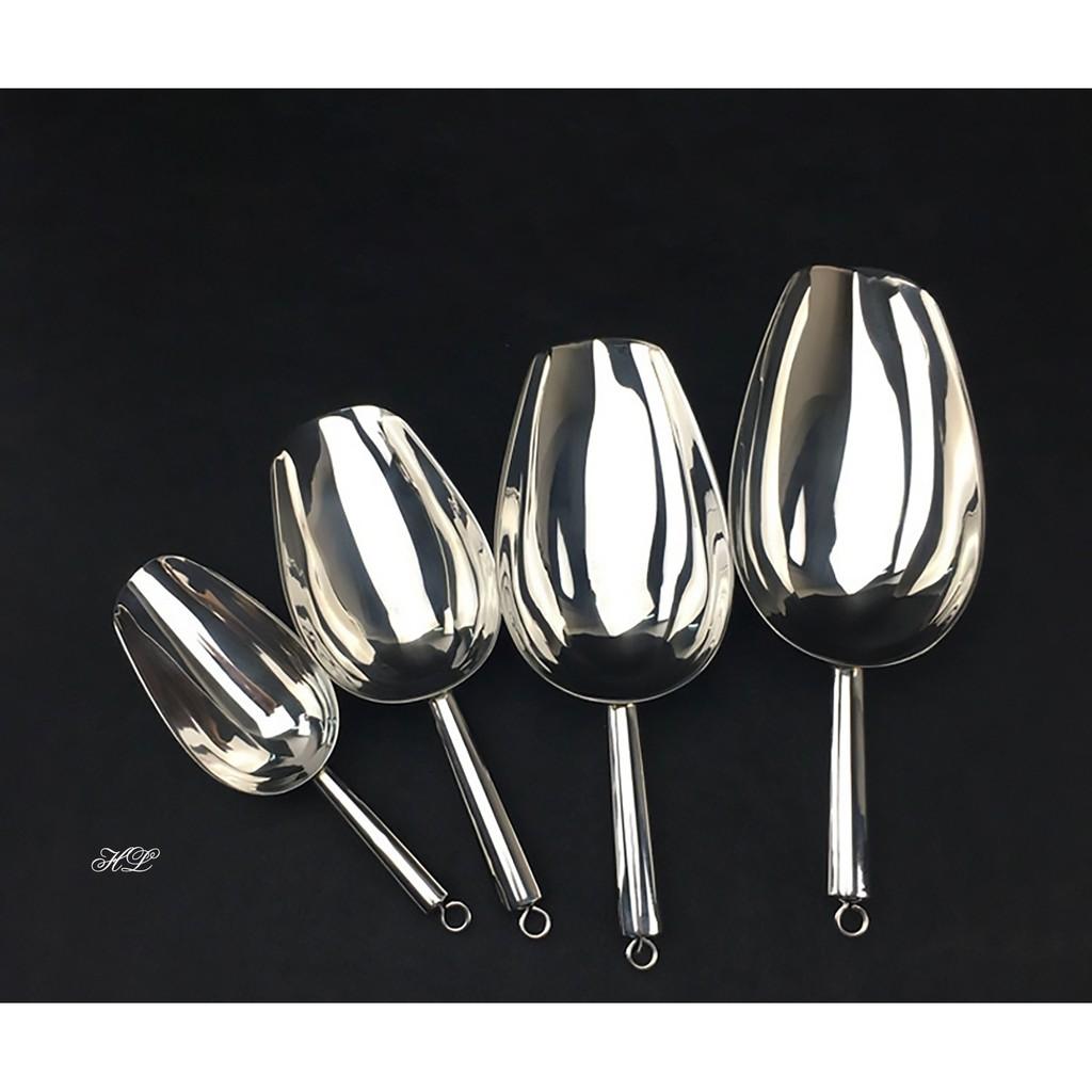 Muỗng xúc đá số 3, hạt Inox Loại 1, XÚC ĐÁ INOX , XÚC HẠT , XÚC BỘT , XÚC INOX