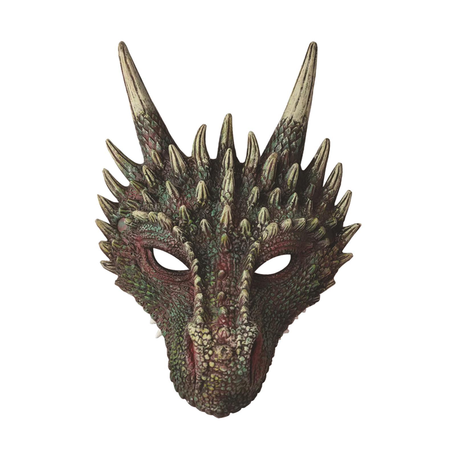 Dragon Head , Full Face , Cosplay Animal Halloween Masquerade for Party Favor Carnival Masquerade