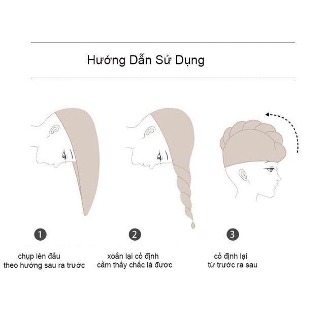 Khăn quấn đầu làm khô tóc đi tắm tiện lợi