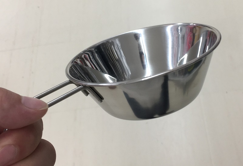 Tô inox có tay cầm Echo Metal (Φ12/ Φ13/ Φ16cm) - Hàng nội địa Nhật Bản