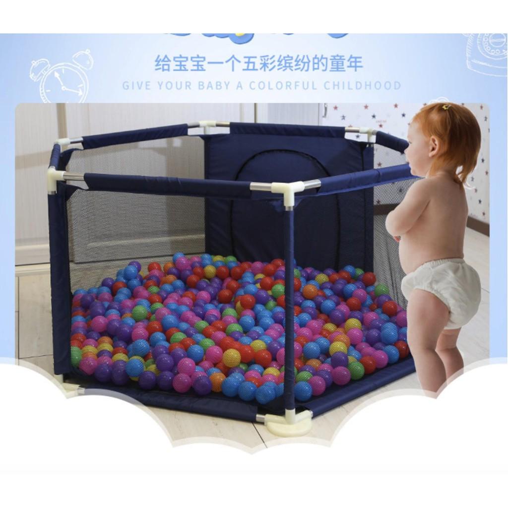 Rào xung quanh an toàn cho bé DDPE BABY SAFETY 66x150cm (Xanh | Nâu)