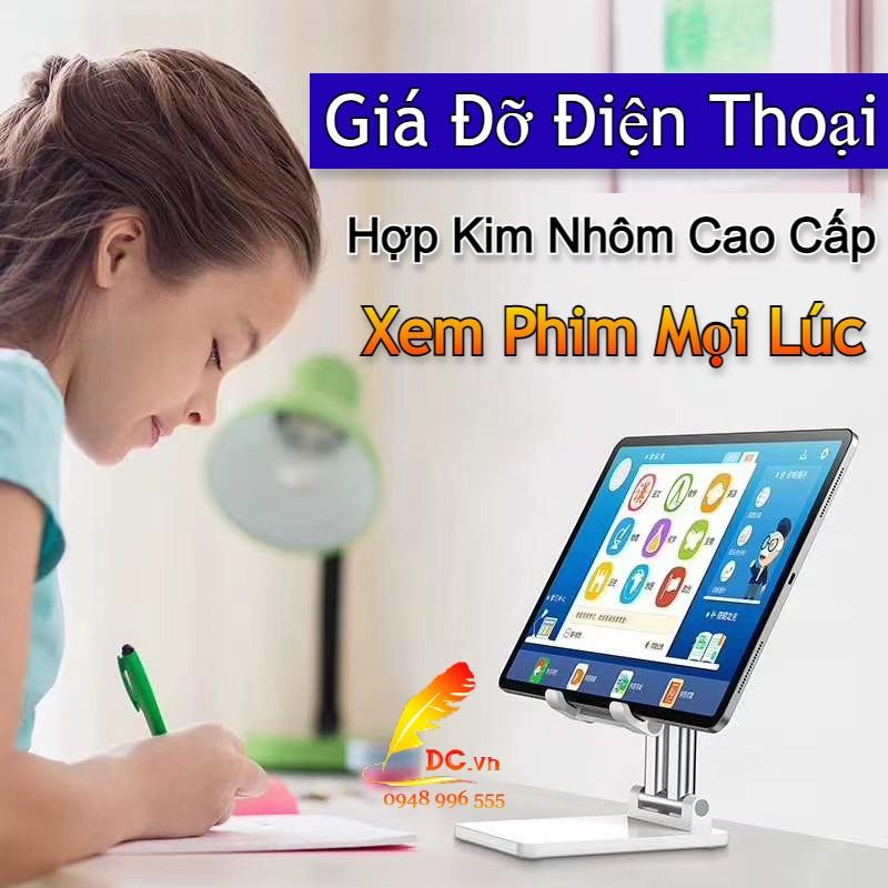 Giá Đỡ Điện Thoại Kệ Đỡ Ipad Smartphone Máy Tính Gấp Gọn Hợp Kim Nhôm Giúp Bạn Đọc Sách Xem Phim Chơi Game