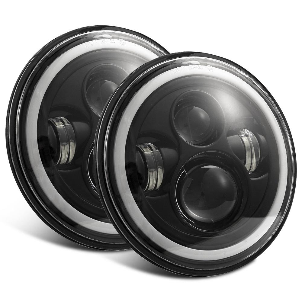 Đèn pha led ô tô phong cách mới nhất 7 inch đèn pha Wrangler xe máy Harley đèn pha xe địa hình sửa đổi bóng đèn