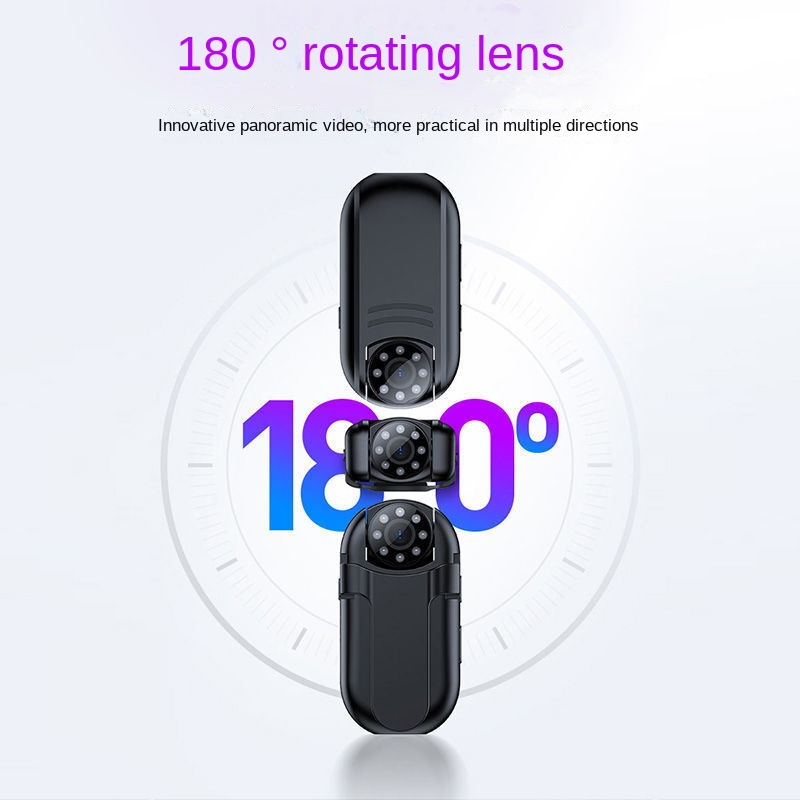 1080p HD di động 180 Xoay di động phát hiện video stereo giảm nhiễu 90 ngày Chế độ chờ ghi âm 8-128GB