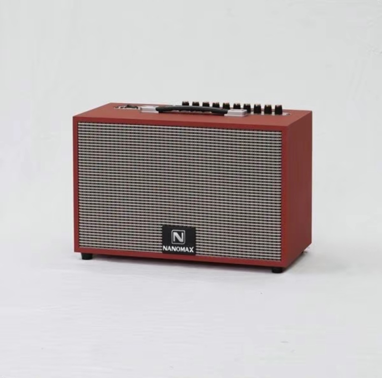 Loa Kéo Karaoke Xách Tay Nanomax (K-01) - Bass 20cm - Công Suất 120 Watt -Tặng Kèm 2 Micro - Hàng Chính Hãng