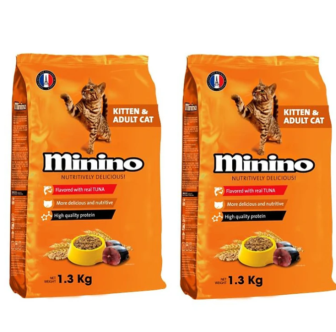Thức ăn cho mèo MININO TUNA vị cá ngừ 1.3kg