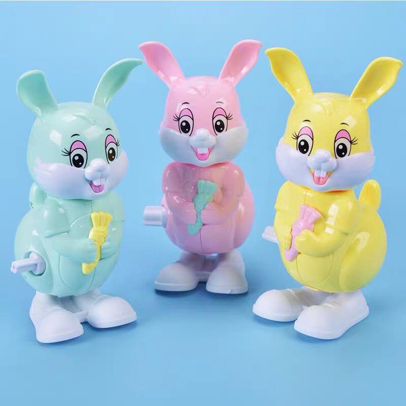 Đồ Chơi Cho Bé Đồ Chơi Chạy Cót Thỏ Nhún Nhảy, Đầu Xoay 360 Độ Cho Bé Thỏa Sức Vui Chơi, Kích Thích Vận Động