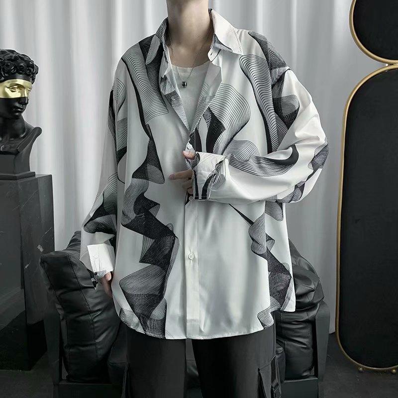 Áo sơ mi tay dài dáng rộng thời trang phong cách Hàn Quốc