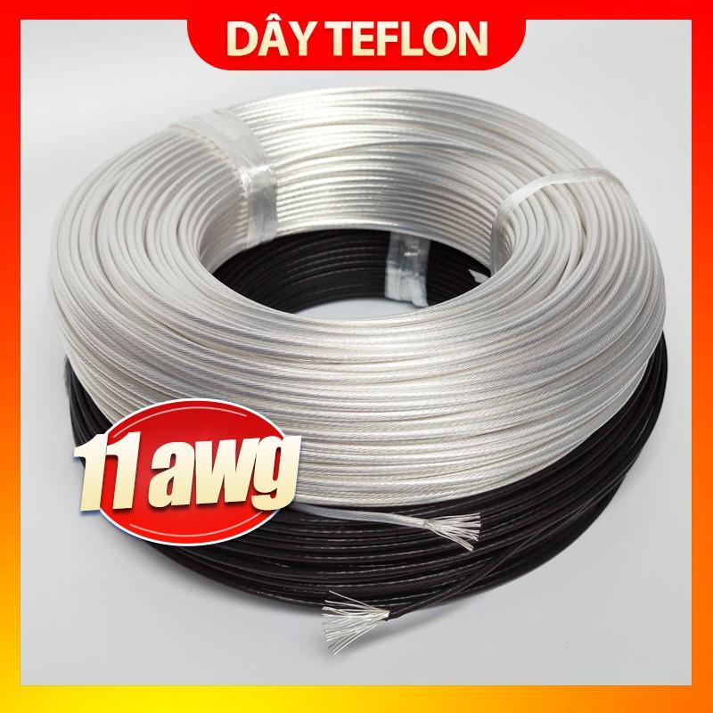 Dây điện mạ bạc vỏ teflon 11AWG - 4.0mm (Giá 1 mét)