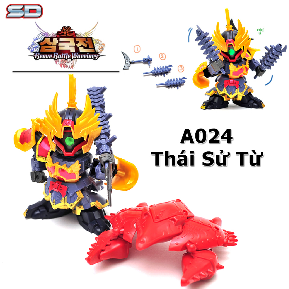 Đồ chơi lắp ráp SD Gundam A024 Thái Sử Từ (Tai Shi Ci) mô hình tướng Gundam Tam Quốc Chí Three Kingdom - Phe Ngô