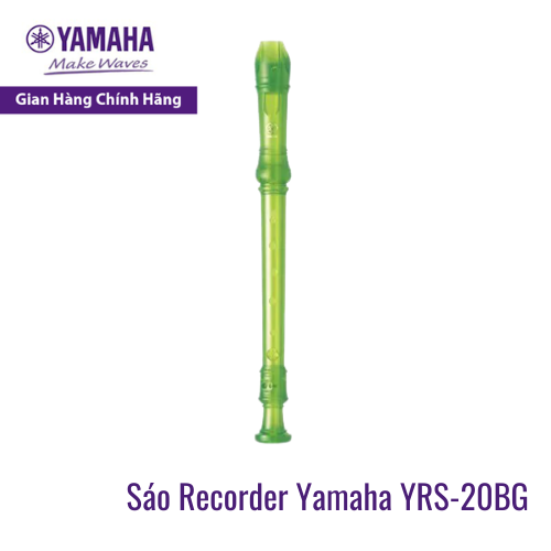 Sáo dọc Recorder Soprano Rainbow YAMAHA YRS-20BG kèm túi đựng - Tiêu chuẩn giáo dục quốc tế