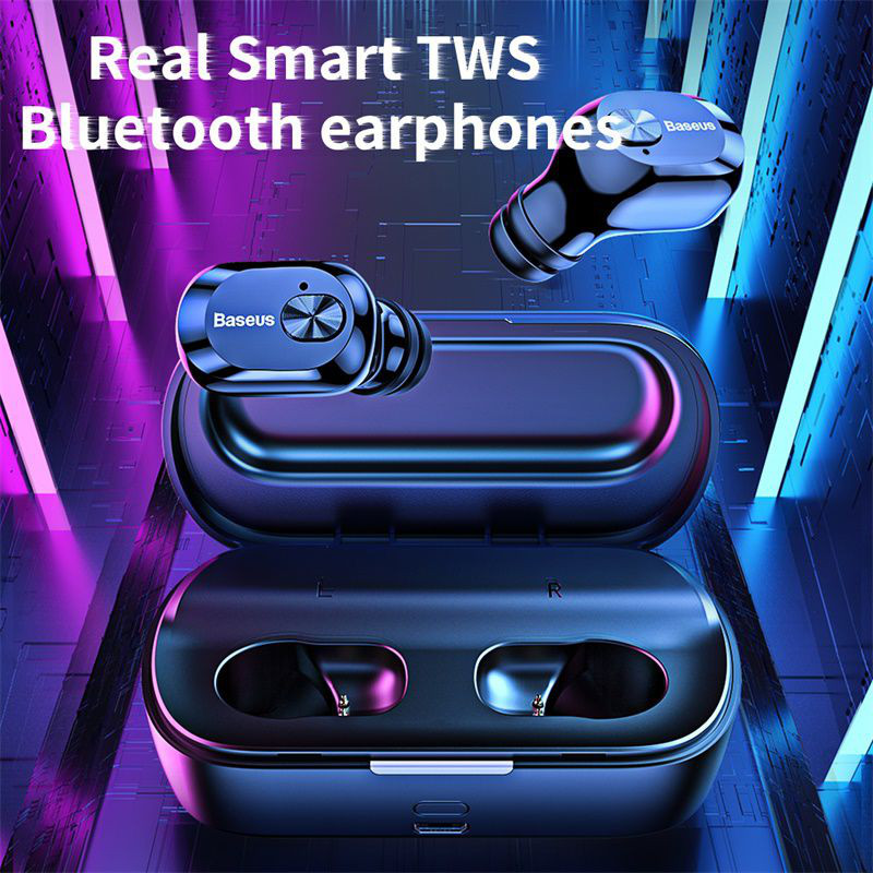 Tai nghe bluetooth thông minh chống nước hiệu Baseus Encock True Wireless Earphones V01 trang bị Bluetooth 5.0, âm thanh Hifi 6D, khả năng chống ồn hiệu quả - Hàng nhập khẩu