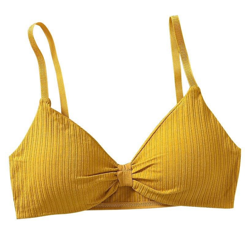 Áo Ngực Bra Nơ Xinh Có Mút Nâng Ngực Hàng Bán Shop Free size 40_58kg nha nàng tương đương size ngực 32-34-36