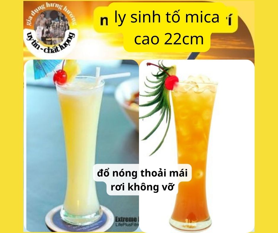 Ly sinh tố Nhựa Trong Cao Cấp
