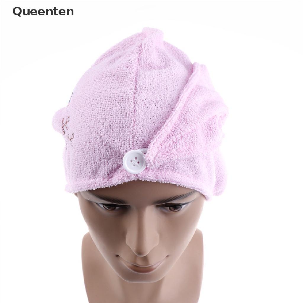 Mũ trùm đầu làm khô tóc bằng vải sợi nhỏ nhanh khô cho nữ