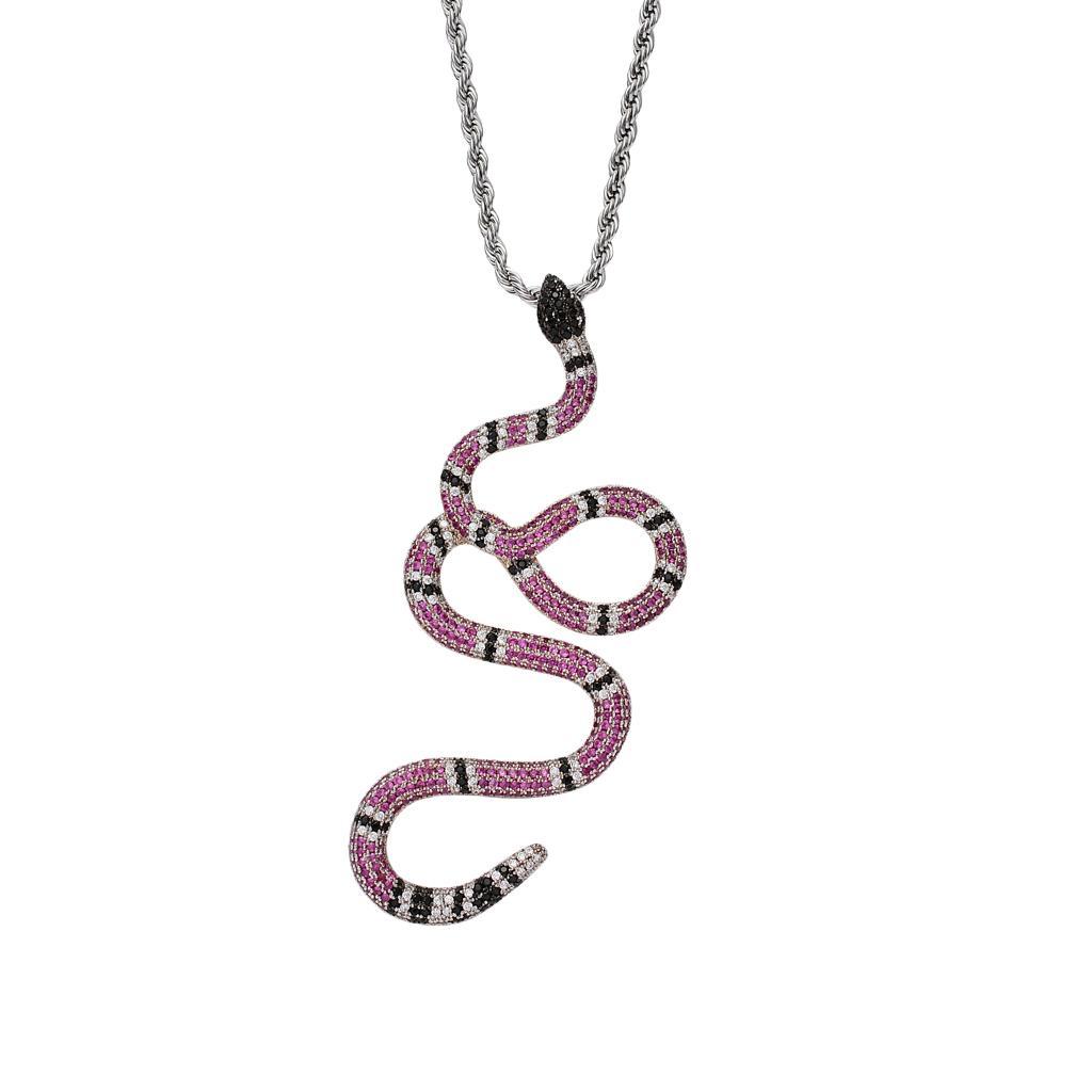 Rapper Essentials-Snake Shape Pendant Necklace-Personality
