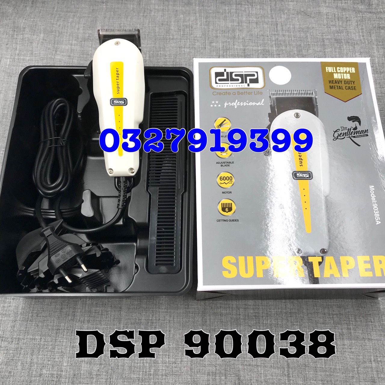 Tông đơ cắt tóc cắm điện DSP 90464 -công suất 10W