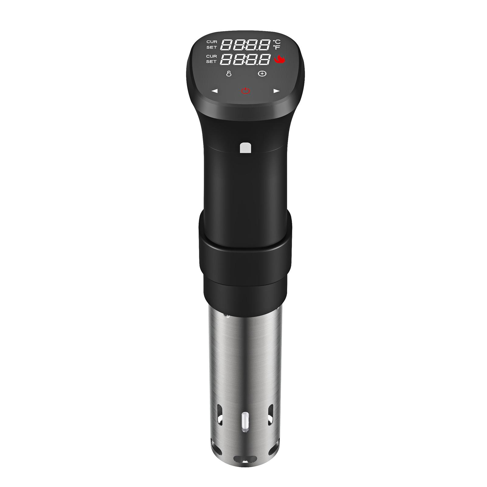 1100W Sous Vide Cooker Waterproof Quiet Cooking Machine with Accurate Temperature Time Control Display Screen Cookbook