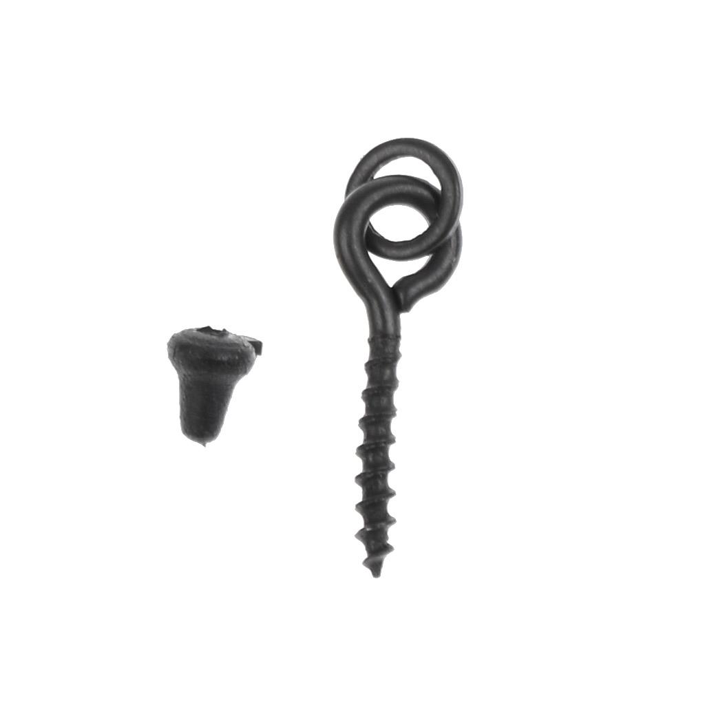 40Pcs Hook Stops Beads Carp Chod Rigs Threaded Boilie & 20pcs Bait Screws
