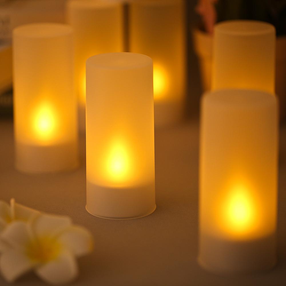 Set 12 Nến Điện Tử Sạc Điện Đèn Led