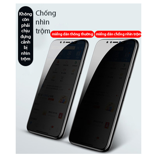 Kính cường lực chống nhìn trộm dành cho Iphone 6/7/8/X/11 6Plus 7Plus 8Plus XS MAX Iphone 11 Pro Max chất lượng
