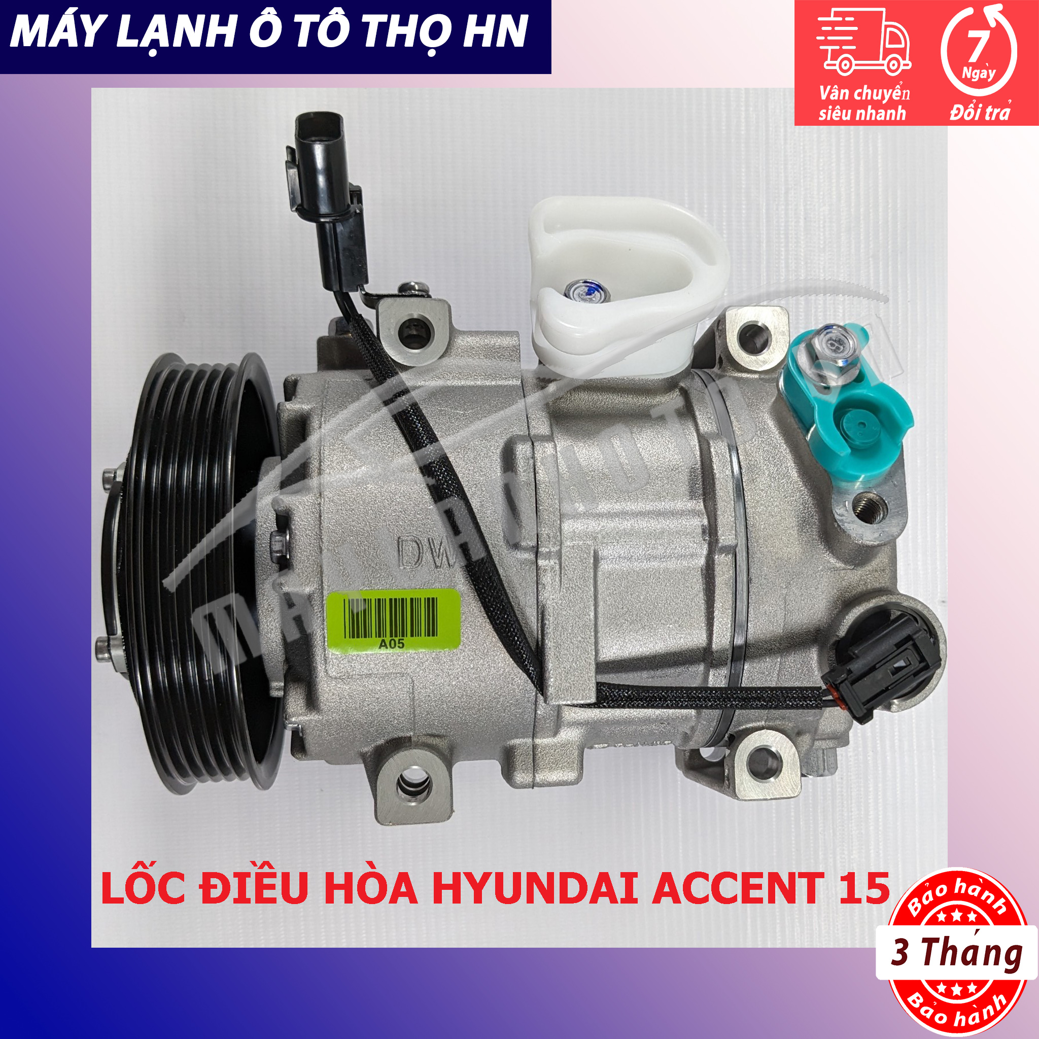 Lốc điều hòa Hyundai Accent 2015 2016 2017 hàng xịn Hàn Quốc 15 16 17 97701-1R900/C7000