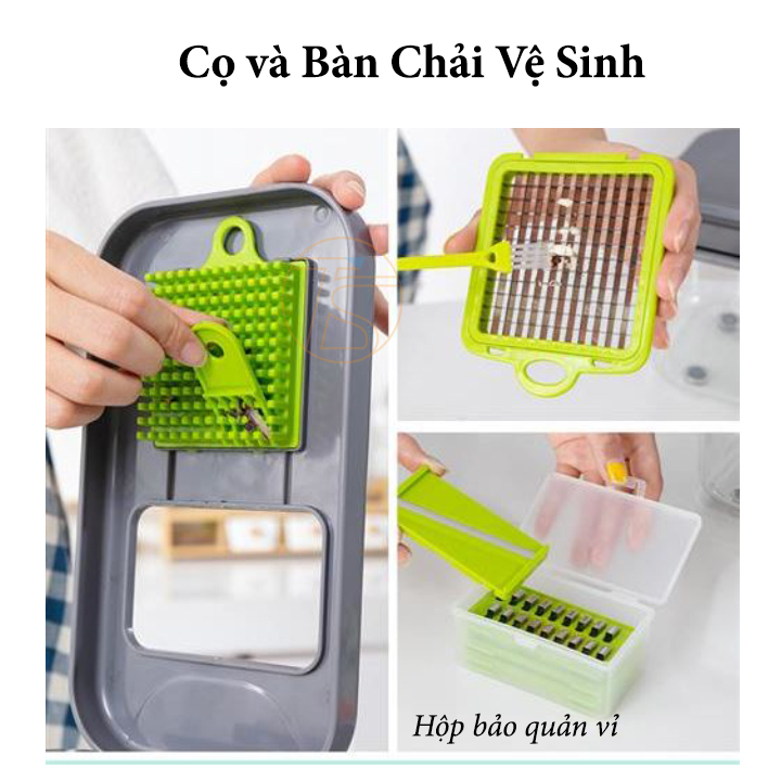 Dụng cụ cắt hạt lựu và bào củ quả với 22 chi tiết đa năng tiện lợi