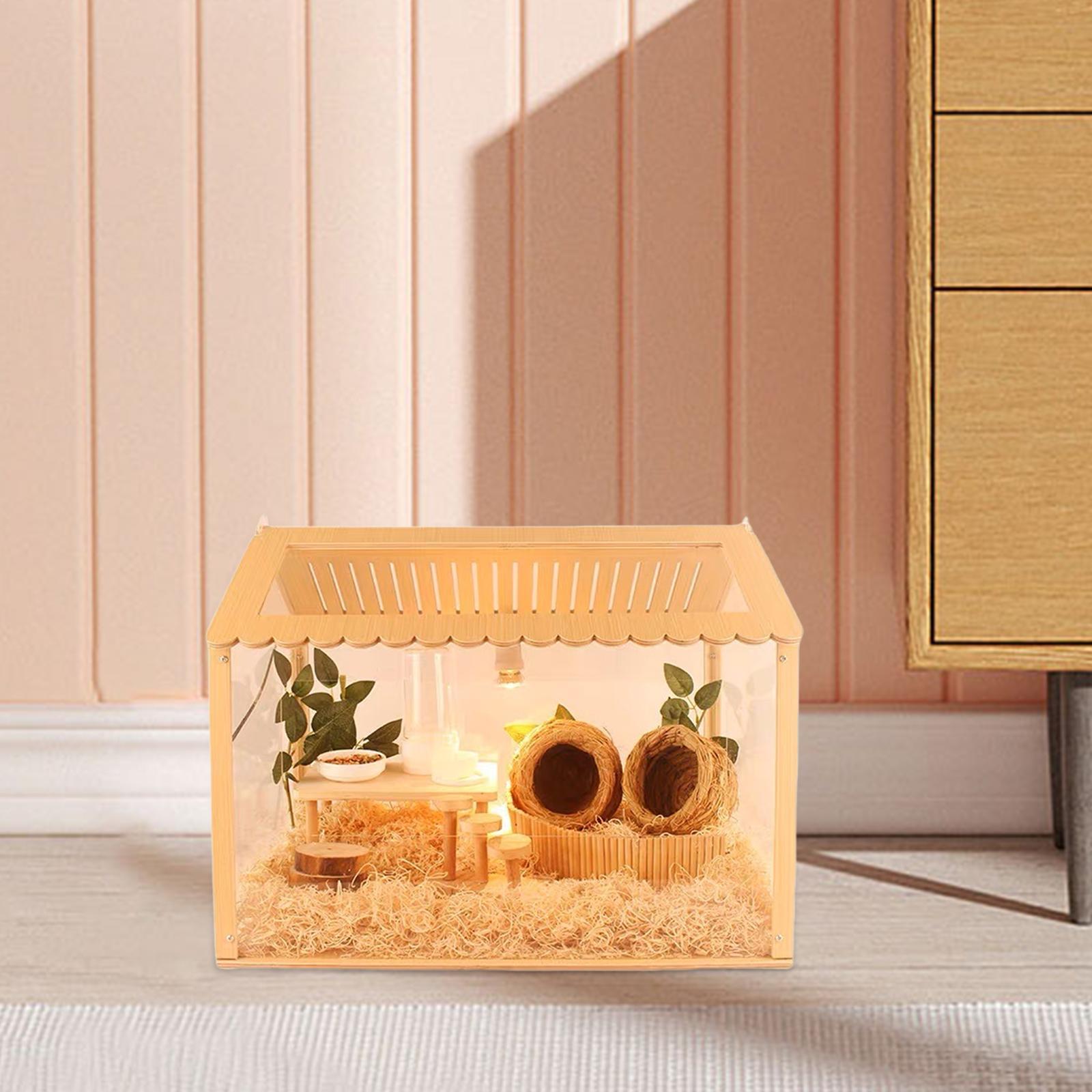 Hamster Cage Exercise Toy Nesting Habitat for Gerbils Rutin Chicken Hideaway