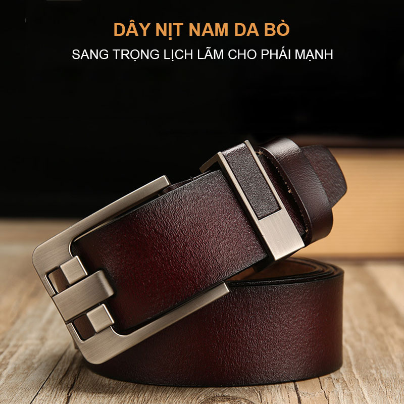 Dây nịt nam, dây thắt lưng nam da bò NIKITA - DL1112