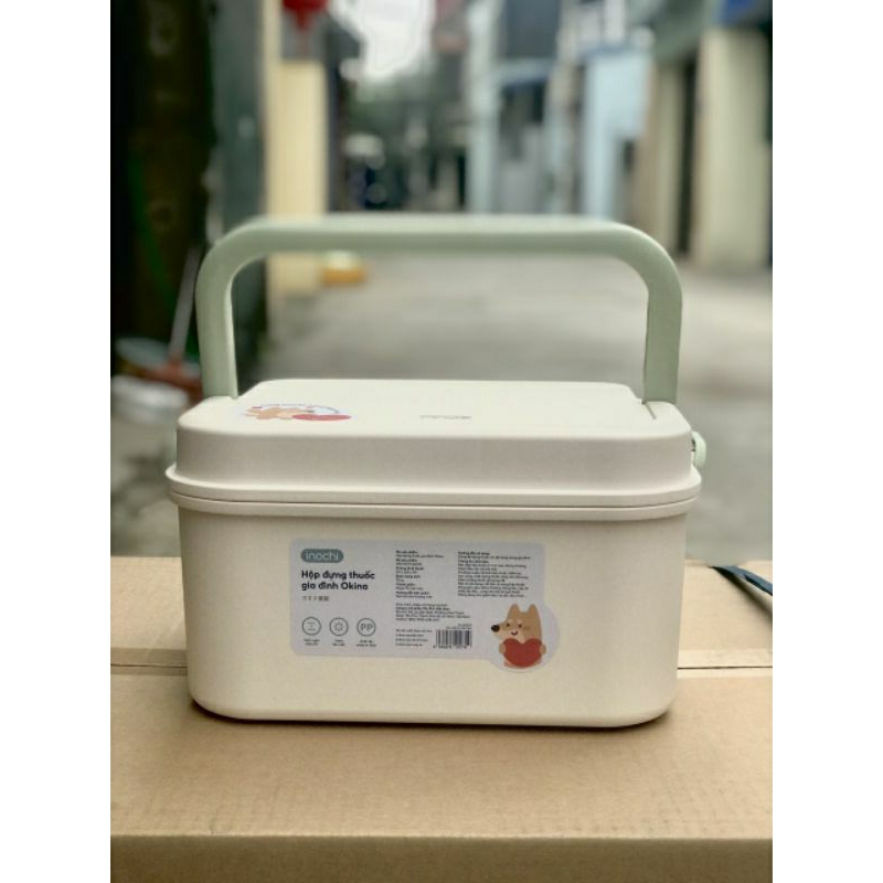 Hộp đựng thuốc gia đình kín khí có tay cầm Okina INOCHI
