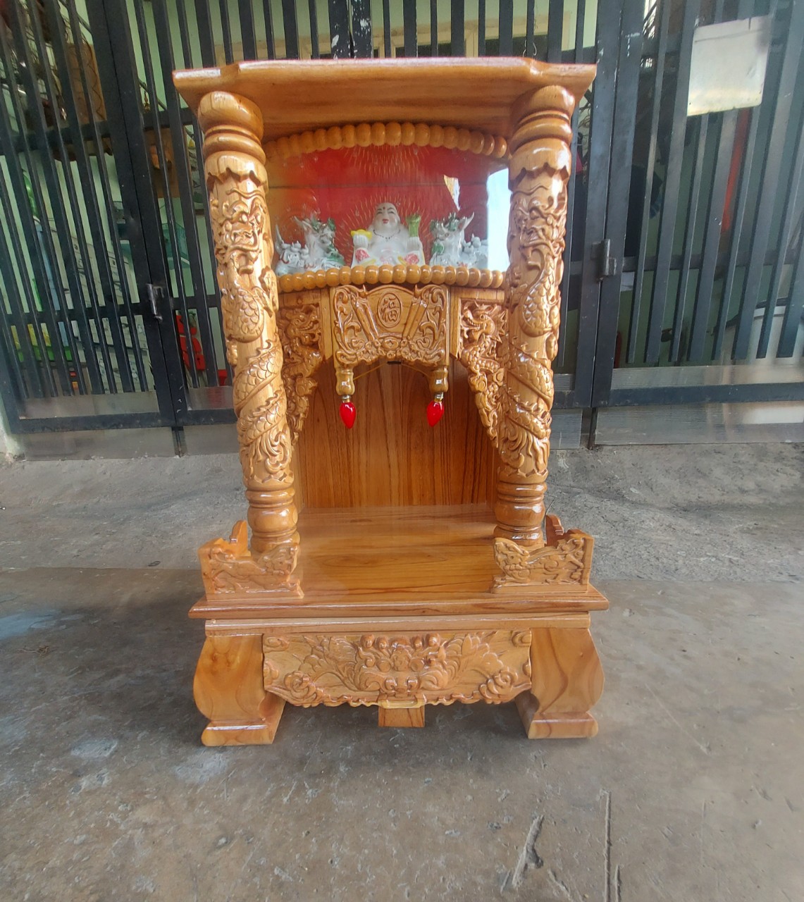 Bàn thờ thần tài ông địa,có hộp đèn,ngăn kéo dày 50 x 81 cm