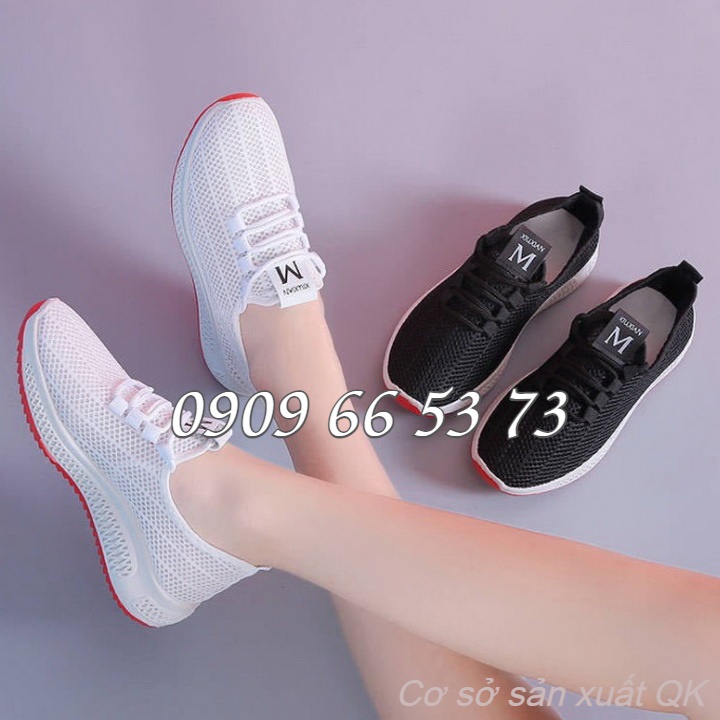 Giày sneaker Nữ thời trang du lịch dạng lưới thoáng khí, đế mềm - Giày thể thao, giày đi bộ - Mã số 1828