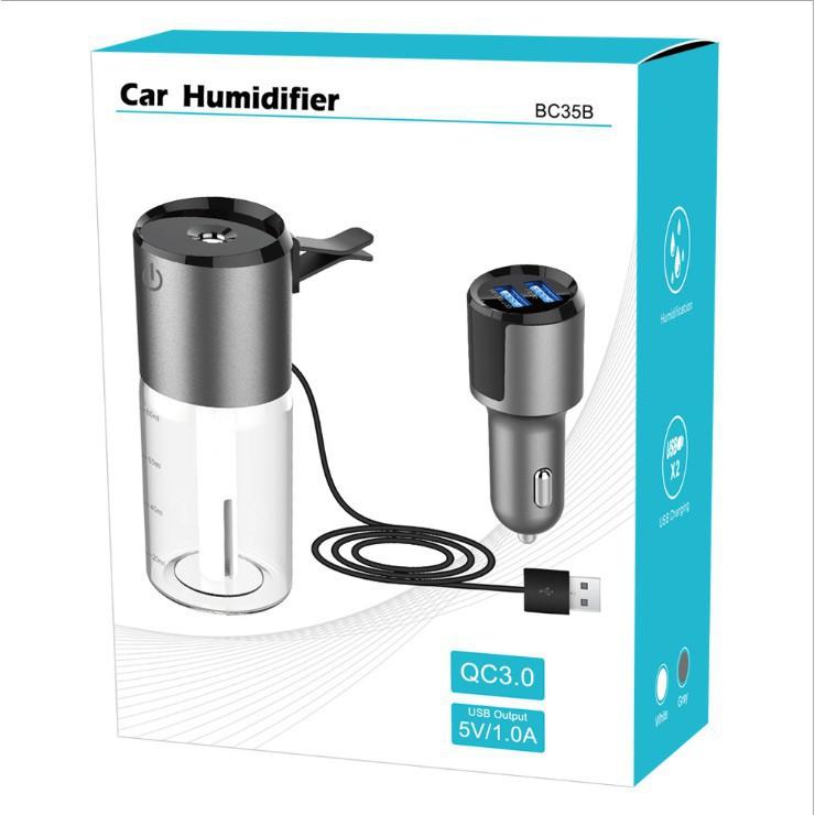 Máy khuếch tán tinh dầu lọc không khí ô tô Car Humidifier BC35B