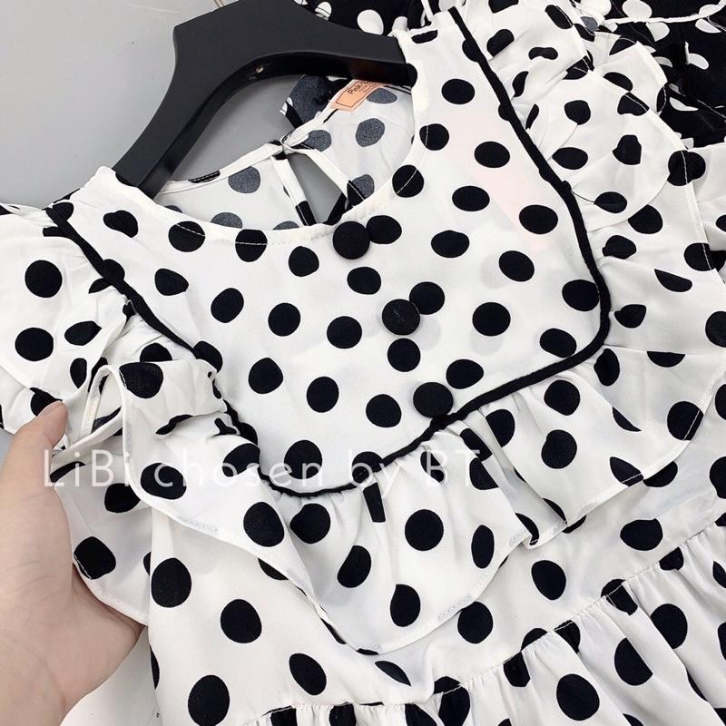 Set áo chấm bi + quần