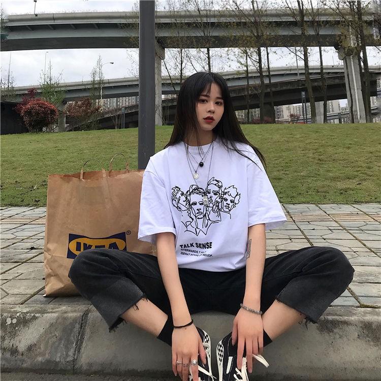 Áo thun oversize nam nữ talk sense chất liệu vải tốt cotton M L XL màu trắng Trumunisex aothununisex aophongnam