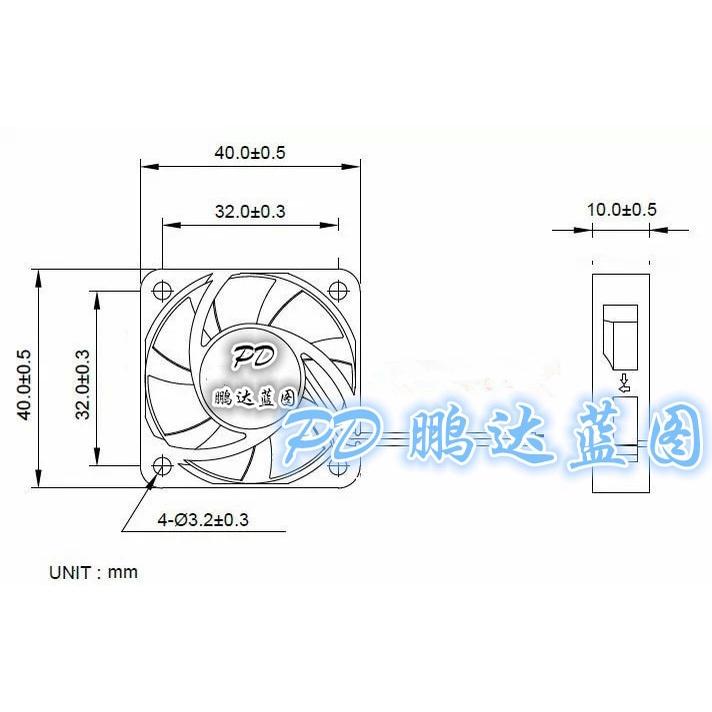 SUNON Maglev Bearing KDE1204PFV fan 40mm 4CM 40x40x10mm Cooling fan 12V 1.1W 7200rpm 2pin