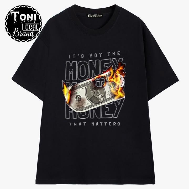 ( ) ÁO THUN Tay Lỡ MONEY Local Brand Unisex Cotton 100 Form Rộng Nam Nữ (AT1100L - Kèm Video Ảnh Thật