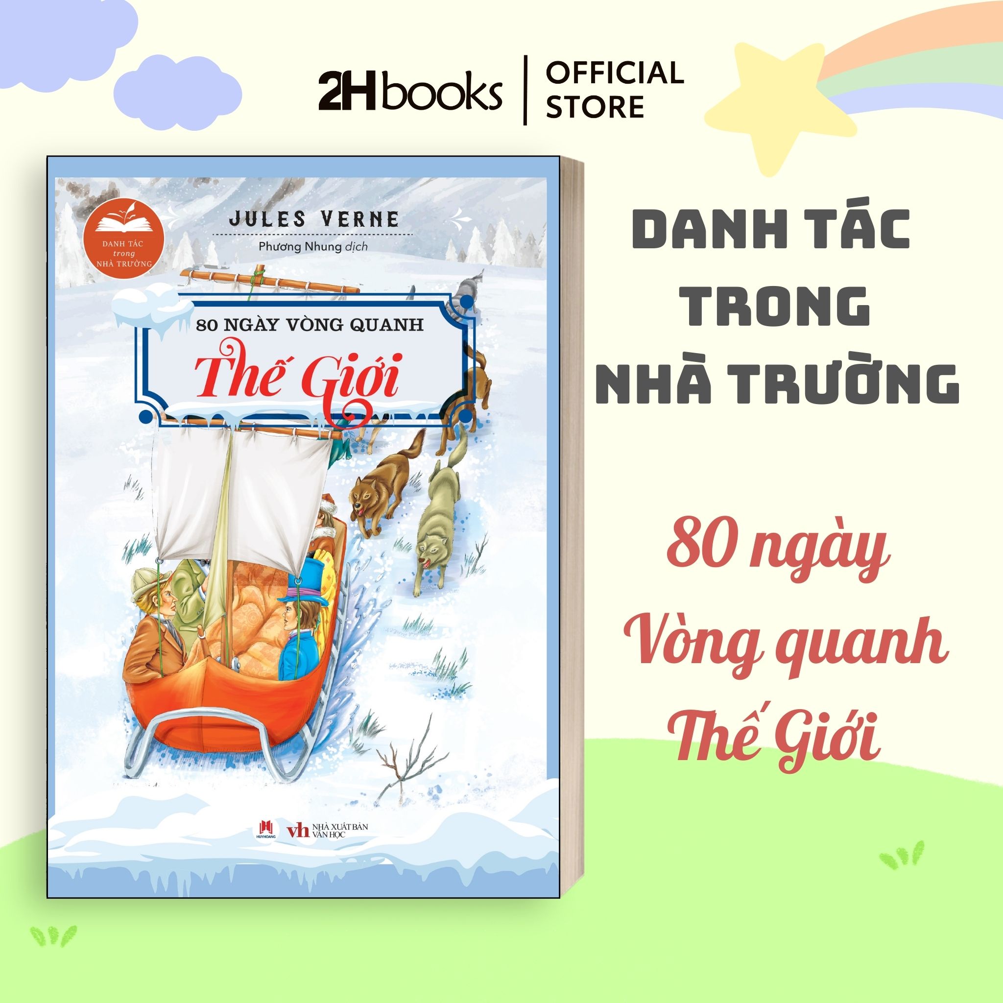 Sách Thiếu Nhi Danh tác trong nhà trường, trọn bộ 16 chủ đề, phiêu lưu, khám phá thê giới, 2HBooks