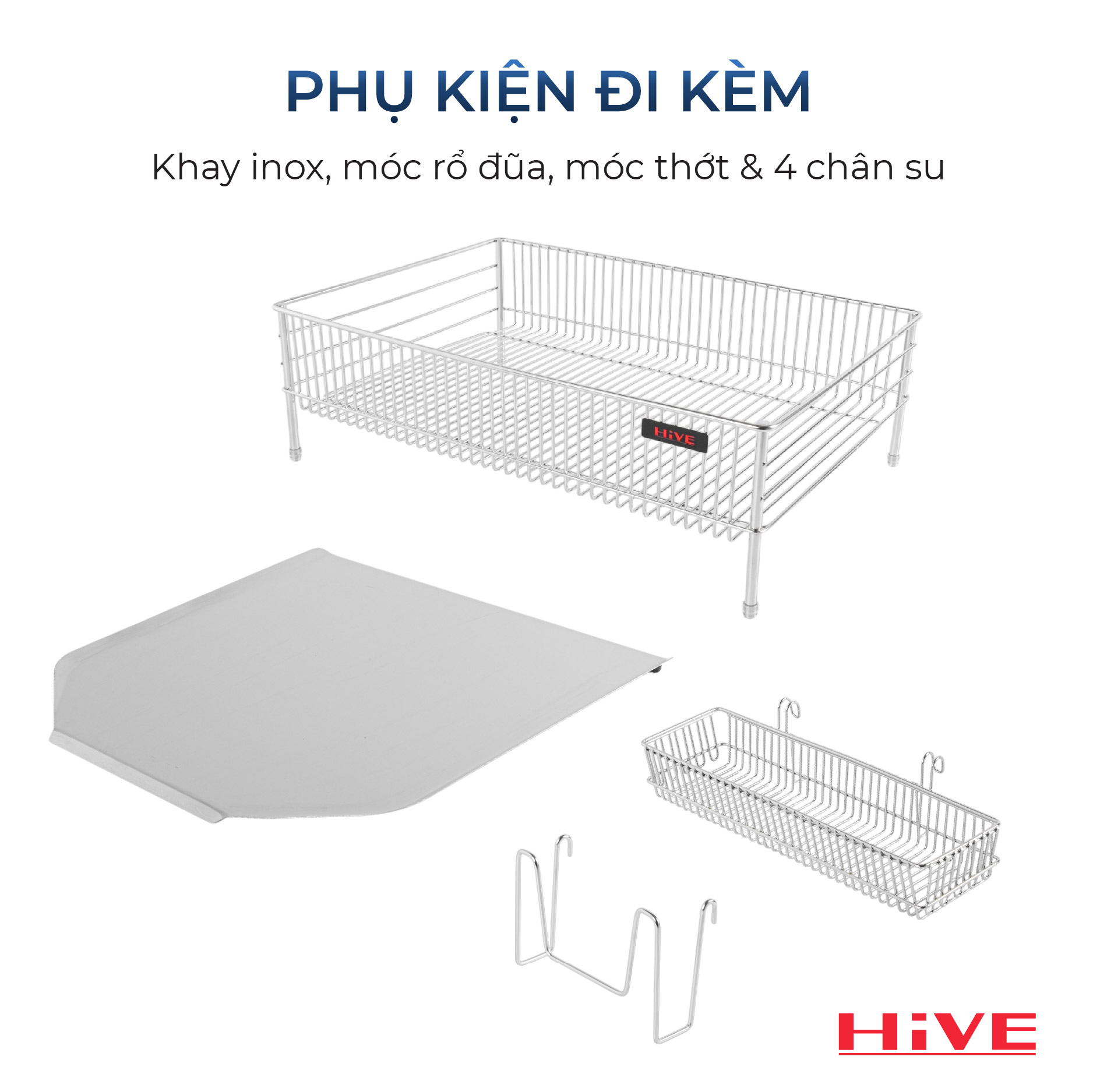 Giá úp chén bát HiVE LU 1 tầng