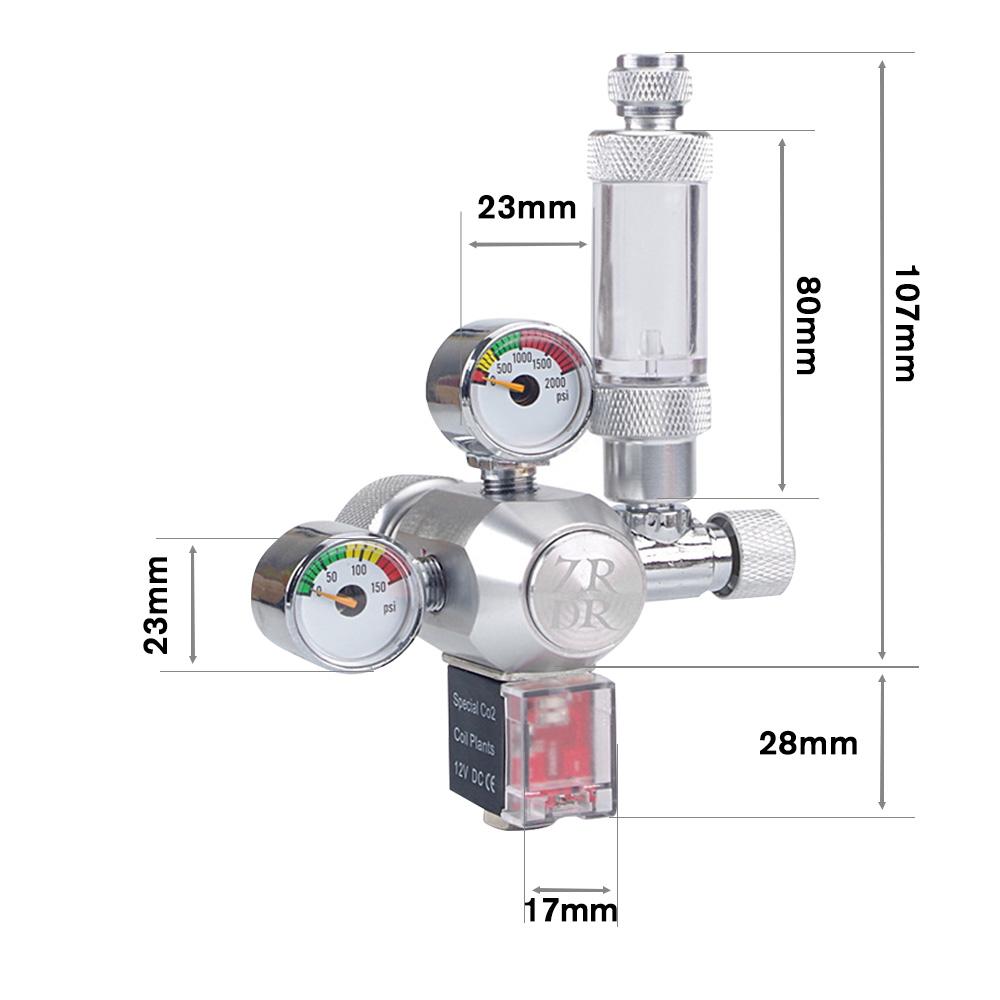 Bộ điều chỉnh áp suất CO2 cho bể cá, cung cấp oxy