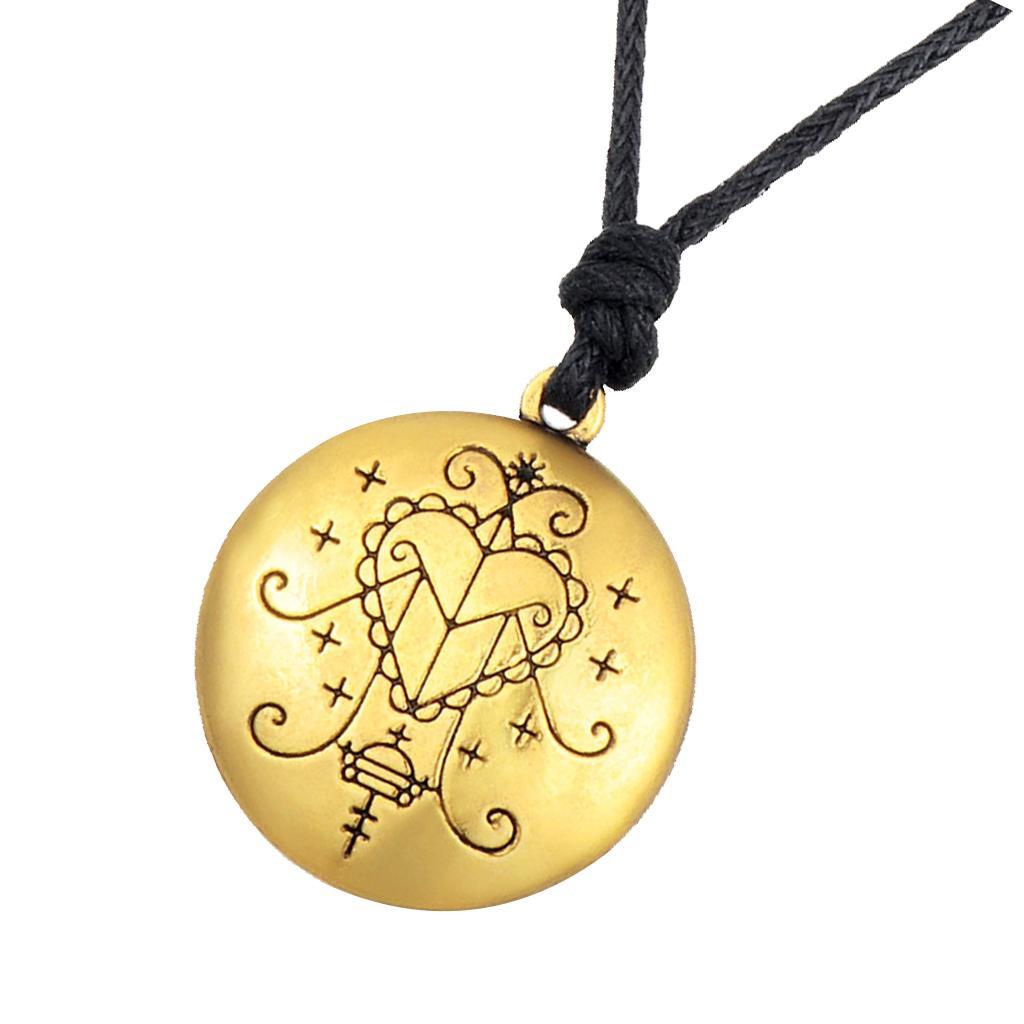 Round Pendant Necklace Simple Design With Unisex Charm -  1