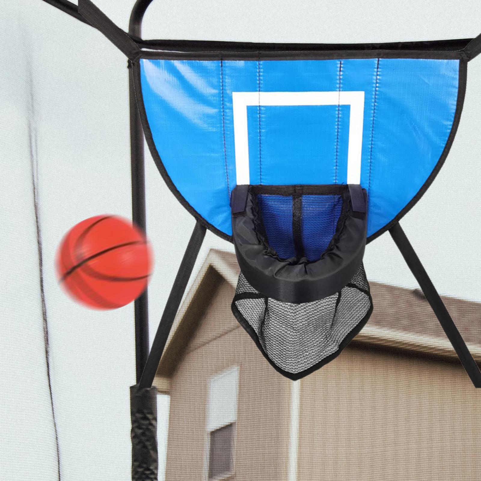 Mini Trampoline Basketball Hoop for Kids with Pump and Ball Basketball Rack