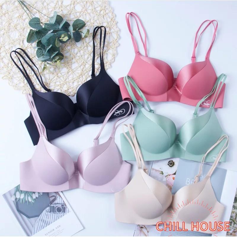 HÀNG MỚI VỀ -Áo Lót ĐÚC Nâng Ngực Phối Lụa Không Gọng Siêu Đẹp - CHILLHOUSE